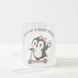 Emotions, Silly Goose, Counselor Gift Frosted Glass Coffee Mug