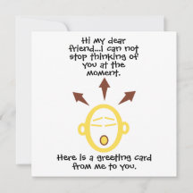 Emotive Head Customizable Greeting Card