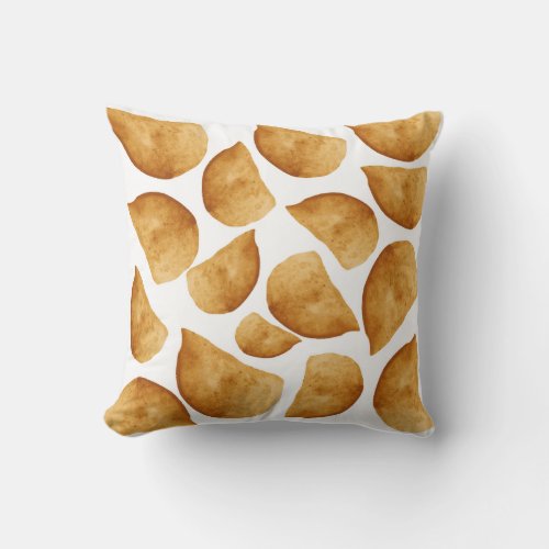 Empanada pattern throw pillow