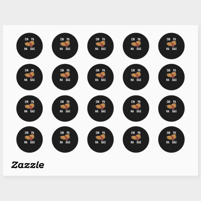 Empanadas Classic Round Sticker (Sheet)