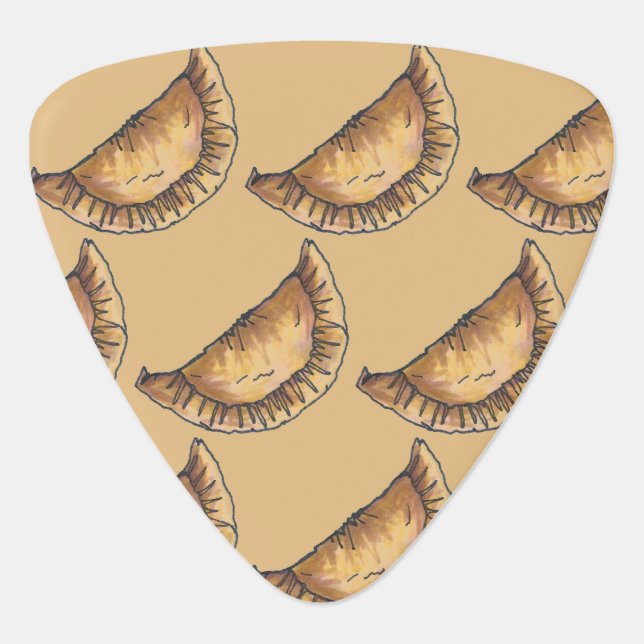 Empanadas Latin South American Fried Cheese Pastry Guitar Pick (Front)