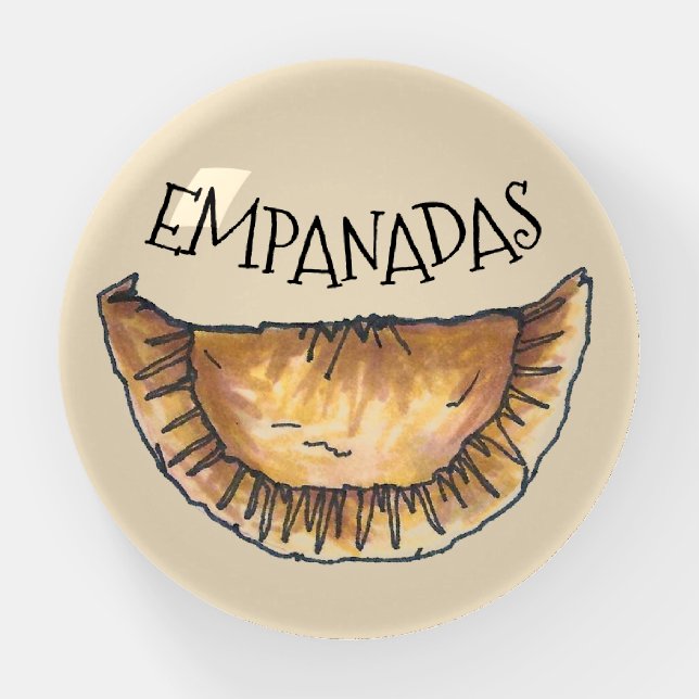 Empanadas Spanish Latin American Pastry Paperweight (Front)