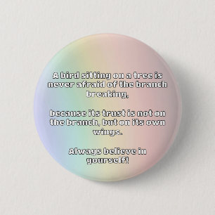 Empath Belief Positive Encouragement Quote  Button