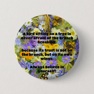 Empath Belief Positive Encouragement Quote Button
