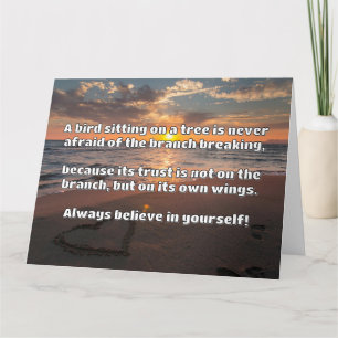 Empath Belief Positive Encouragement Quote  Card