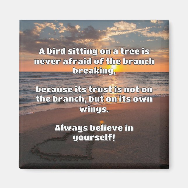 Empath Belief Positive Encouragement Quote  Magnet (Front)