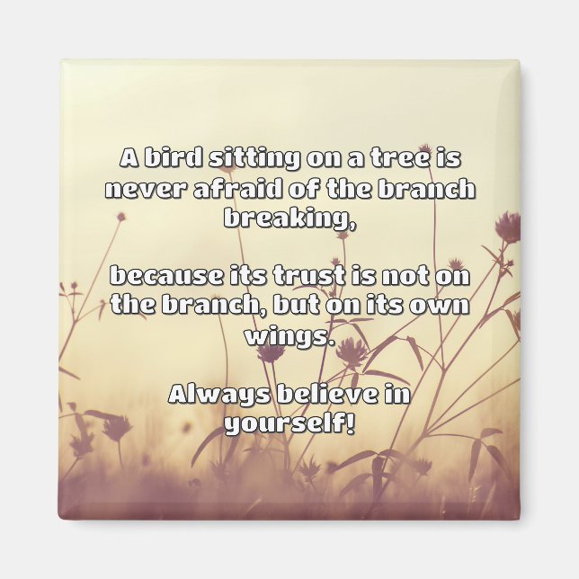 Empath Belief Positive Encouragement Quote  Magnet (Front)