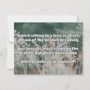 Empath Belief Positive Encouragement Quote Postcard