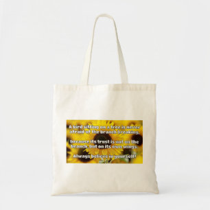 Empath Belief Positive Encouragement Quote Tote Bag
