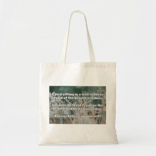 Empath Belief Positive Encouragement Quote Tote Bag