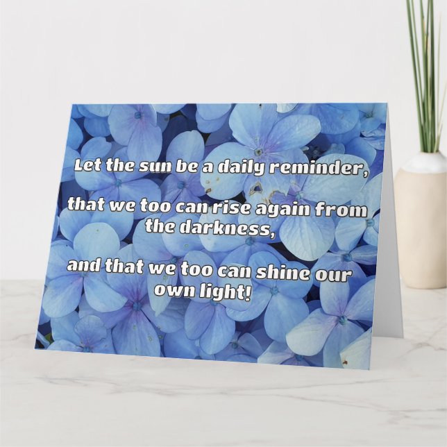 Empath Shine Positive Encouragement Quote  Card (Front)