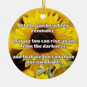 Empath Shine Positive Encouragement Quote Ceramic Ornament