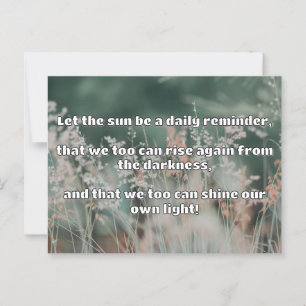 Empath Shine Positive Encouragement Quote Postcard