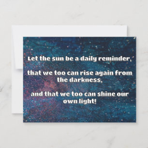 Empath Shine Positive Encouragement Quote Postcard