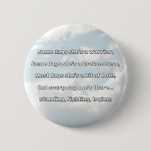 Empath Strength Positive Quote Encouragement Button