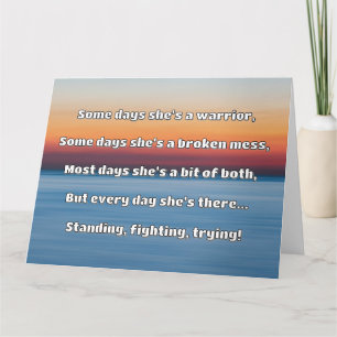 Empath Strength Positive Quote Encouragement  Card