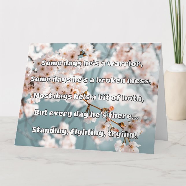 Empath Strength Positive Quote Encouragement  Card (Front)