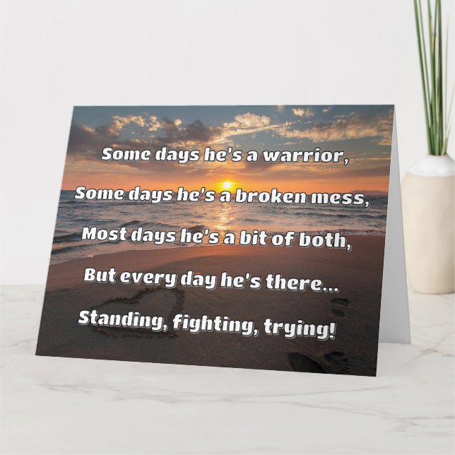 Empath Strength Positive Quote Encouragement  Card (Front)