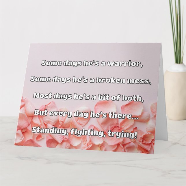 Empath Strength Positive Quote Encouragement  Card (Front)