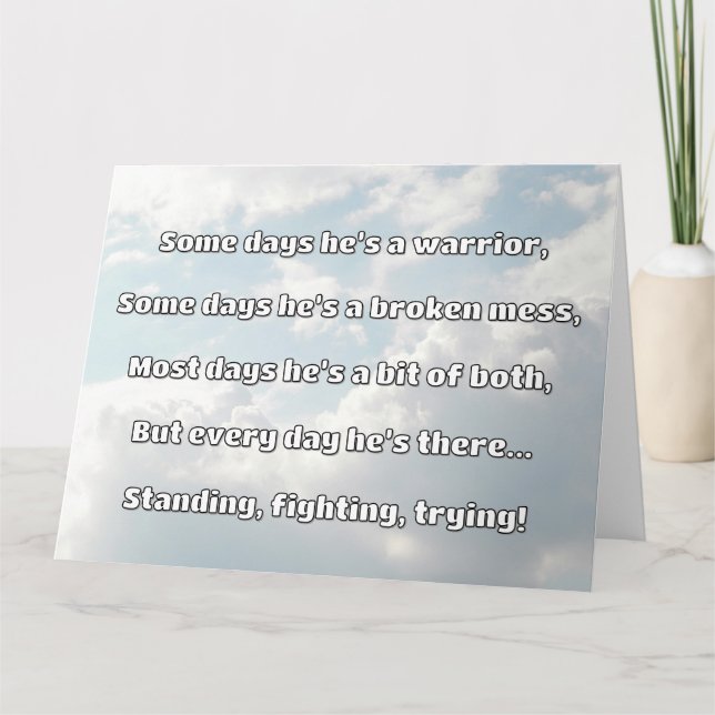 Empath Strength Positive Quote Encouragement  Card (Front)