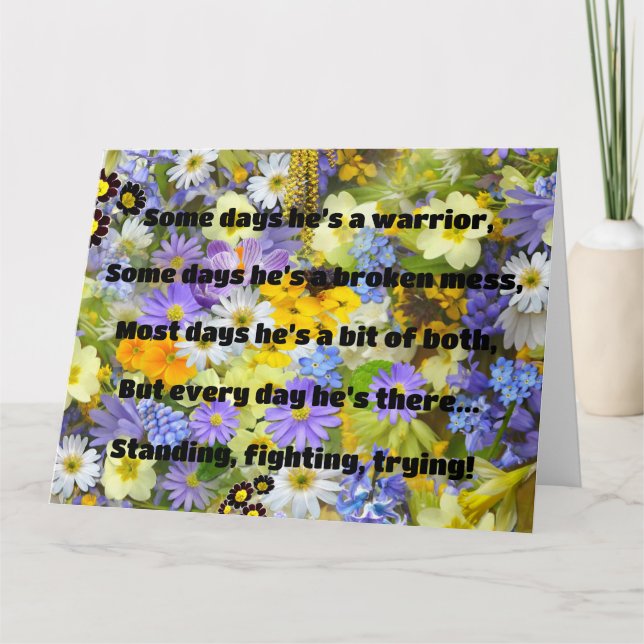 Empath Strength Positive Quote Encouragement  Card (Front)
