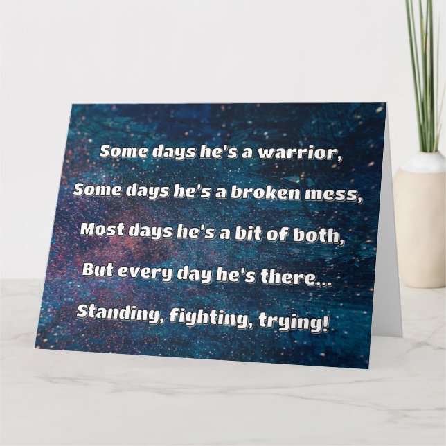 Empath Strength Positive Quote Encouragement  Card (Front)