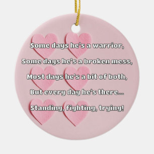 Empath Strength Positive Quote Encouragement Ceramic Ornament