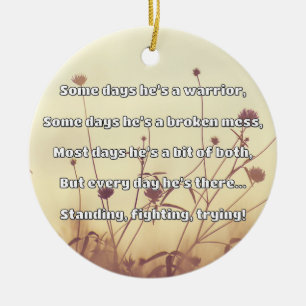 Empath Strength Positive Quote Encouragement  Ceramic Ornament