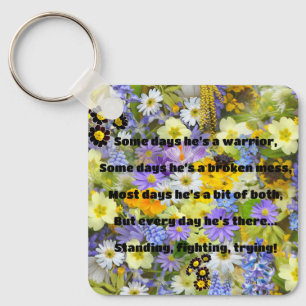 Empath Strength Positive Quote Encouragement Keychain