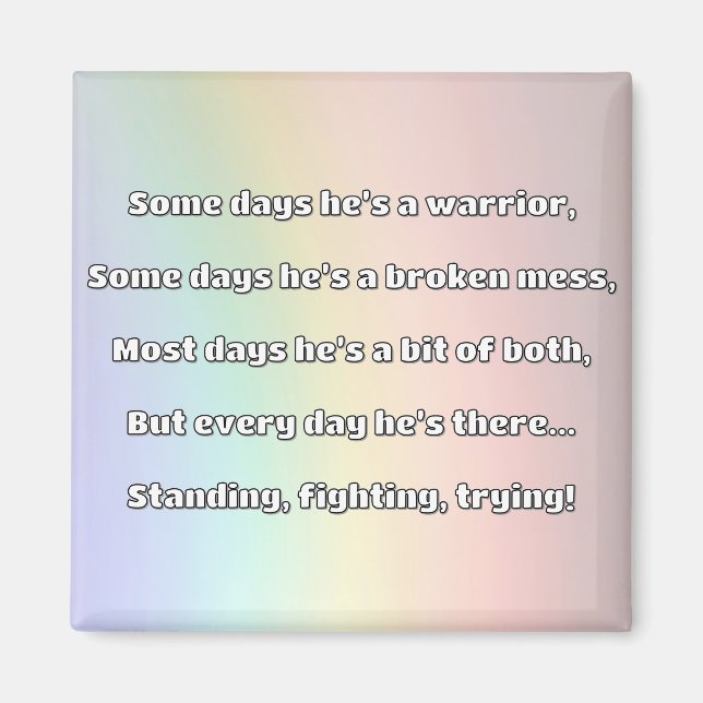 Empath Strength Positive Quote Encouragement  Magnet (Front)