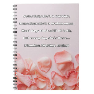 Empath Strength Positive Quote Encouragement Notebook