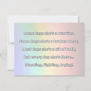 Empath Strength Positive Quote Encouragement Postcard