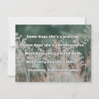 Empath Strength Positive Quote Encouragement  Postcard