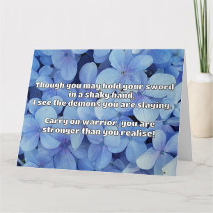 Empath Warrior Positive Quote Encouragement  Card