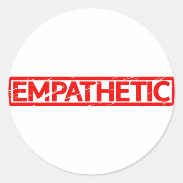 Empathetic Stamp Classic Round Sticker (Front)