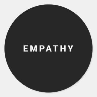 Empathy Minimalist Classic Round Sticker
