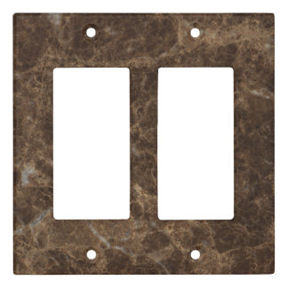 Emperador Claro Stone Pattern Background Light Switch Cover