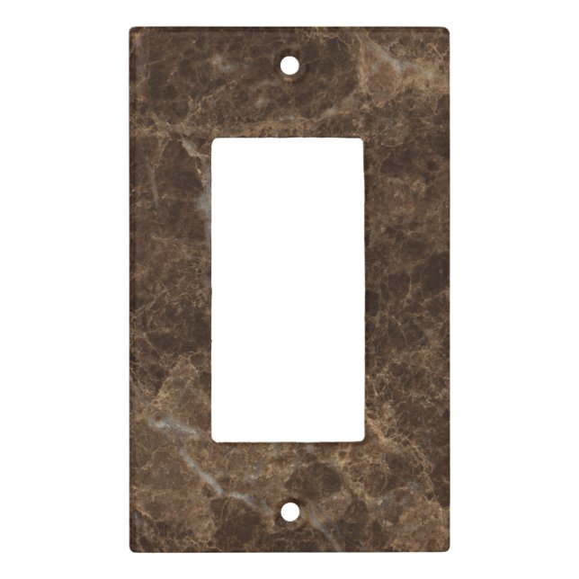 Emperador Claro Stone Pattern Background Light Switch Cover (Front)