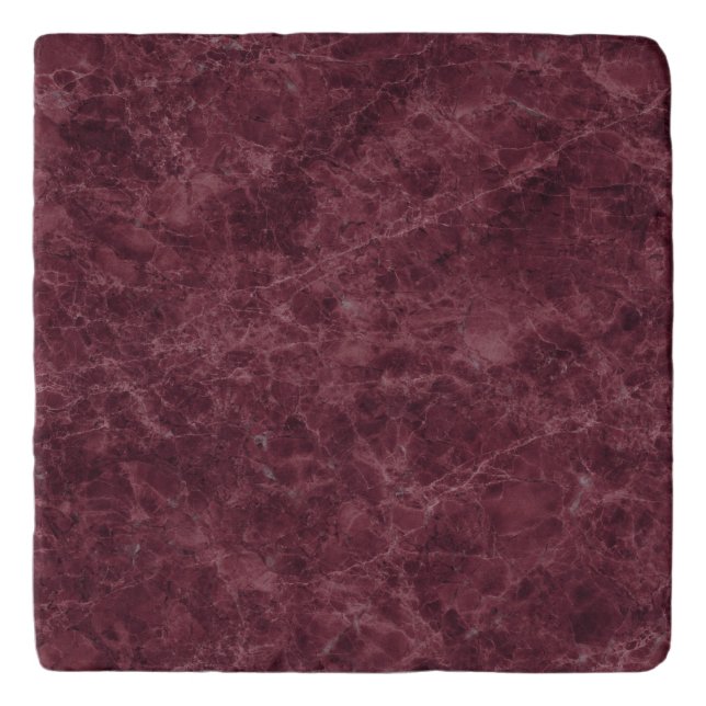 Emperador Wine Stone Pattern Background Trivet (Front)