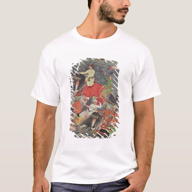 Emperor Akbar  crossing the River Ganges T-Shirt (Front)
