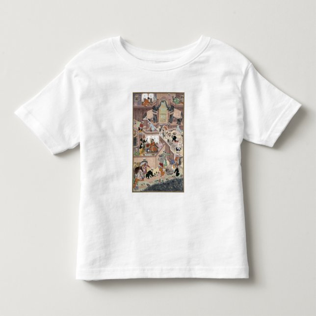 Emperor Akbar (r.1556-1605) inspecting the buildin Toddler T-shirt (Front)