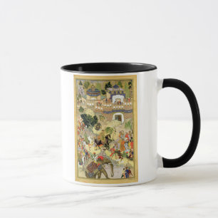 Emperor Akbar's triumphant entry into Surat, from Mug