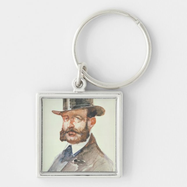 Emperor Alexander II  at the Races Keychain (Front)
