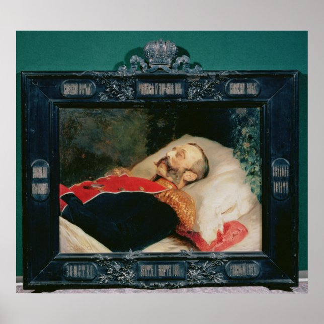 Emperor Alexander II  on His Deathbed, 1881 Poster (Front)