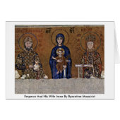 Emperor And His Wife Irene By Byzantine Mosaicist (Front Horizontal)