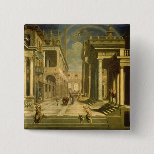 Emperor Augustus and the Sibyl, 1535 Button
