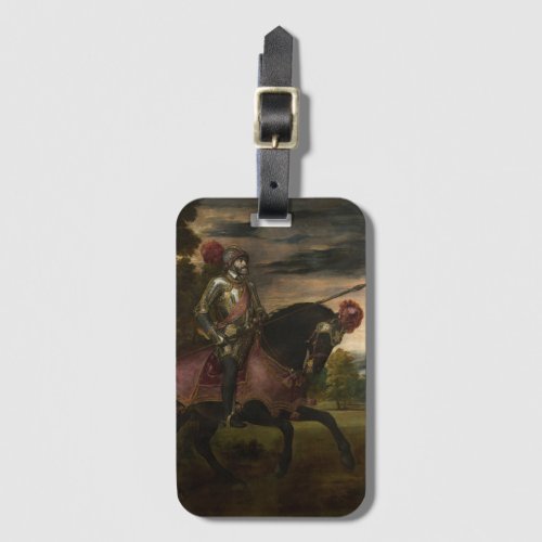 Emperor Charles V on Horseback by Titian Luggage Tag
