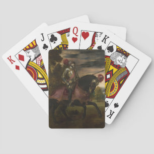 Emperor Charles V on Horseback (by Titian) Poker Cards