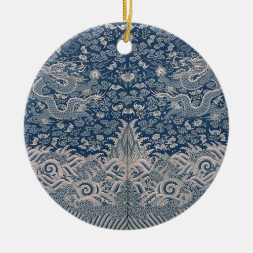 Emperor Dragon Design Detail 19th century China  Ceramic Ornament
