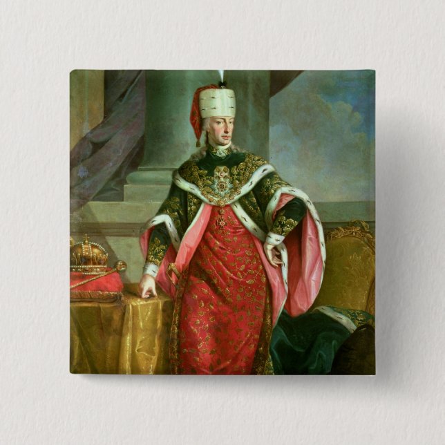 Emperor Francis I  Holy Roman Emperor Pinback Button (Front)